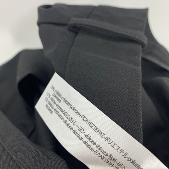 Zara Pants Black High Rise Buttoned Trousers Slim Straight NWT - Picture 10 of 10
